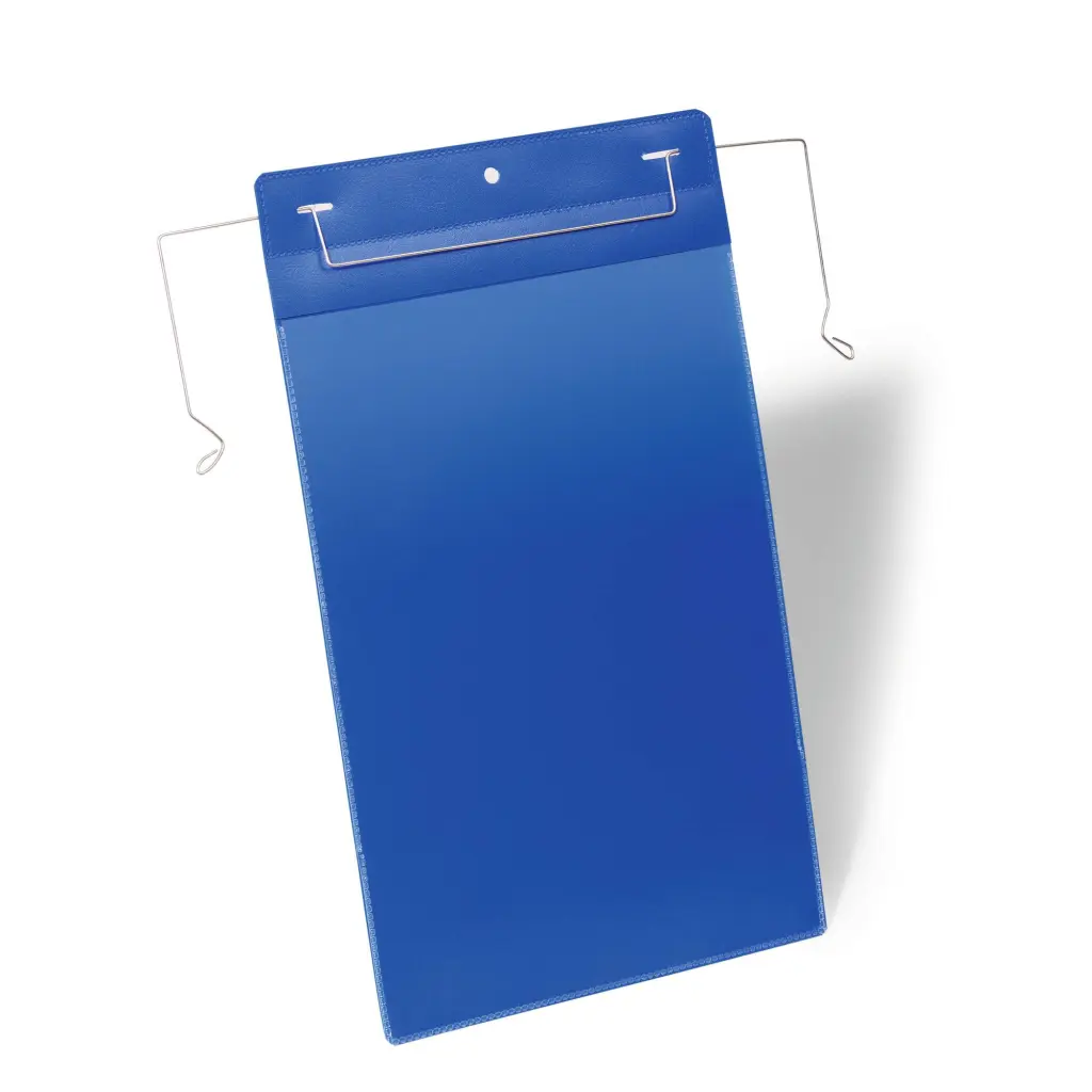 Durable Wire Hanger Pocket A4 Blue (50)