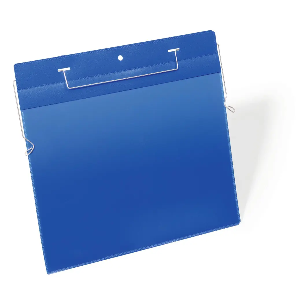 Durable Wire Hanger Pocket A4 Blue (50)