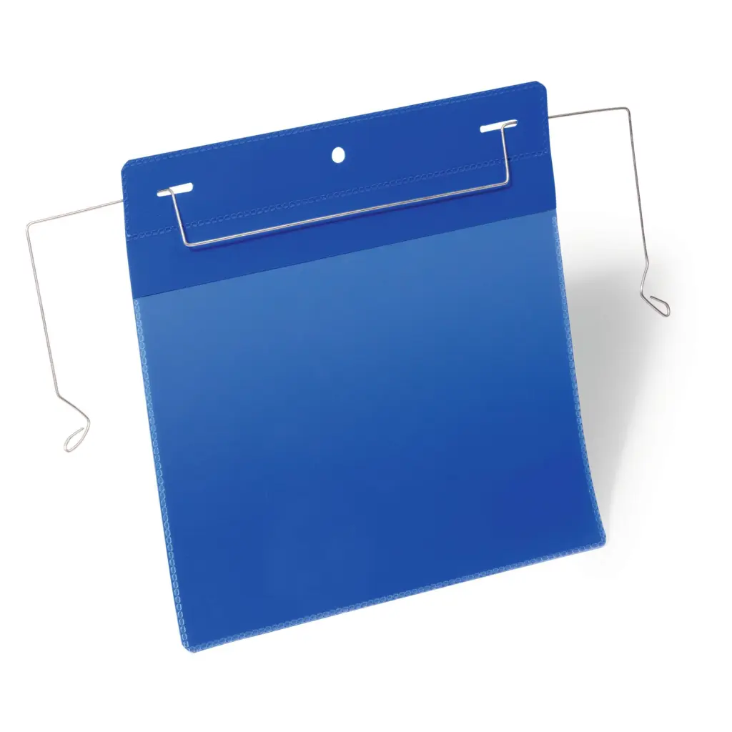 Durable Wire Hanger Pocket A5 Blue (50)