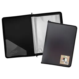 Eco A4 50% Recycled 30 Pocket Zipped Display Book