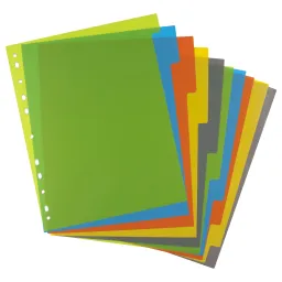Eco A4 50% Recycled Set 10 Wide Index File Dividers