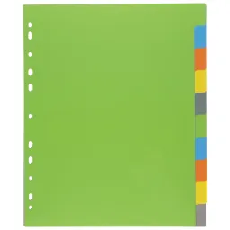 Eco A4 50% Recycled Set 10 Wide Index File Dividers