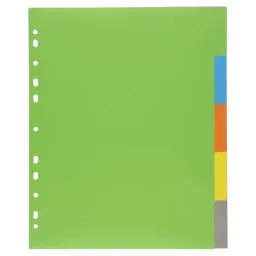 Eco A4 50% Recycled Set 5 Wide Index File Dividers