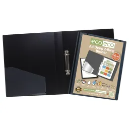 Eco A4 95% Recycled Presentation Deep Ring Binder Single
