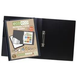 Eco A4 95% Recycled Presentation Deep Ring Binder Single