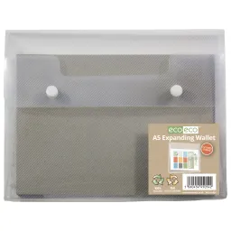 Eco A5 95% Recycled Expanding 2 Stud Wallet 