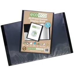 A5 50% Recycled 40 Pocket Presentation Display Book (1)