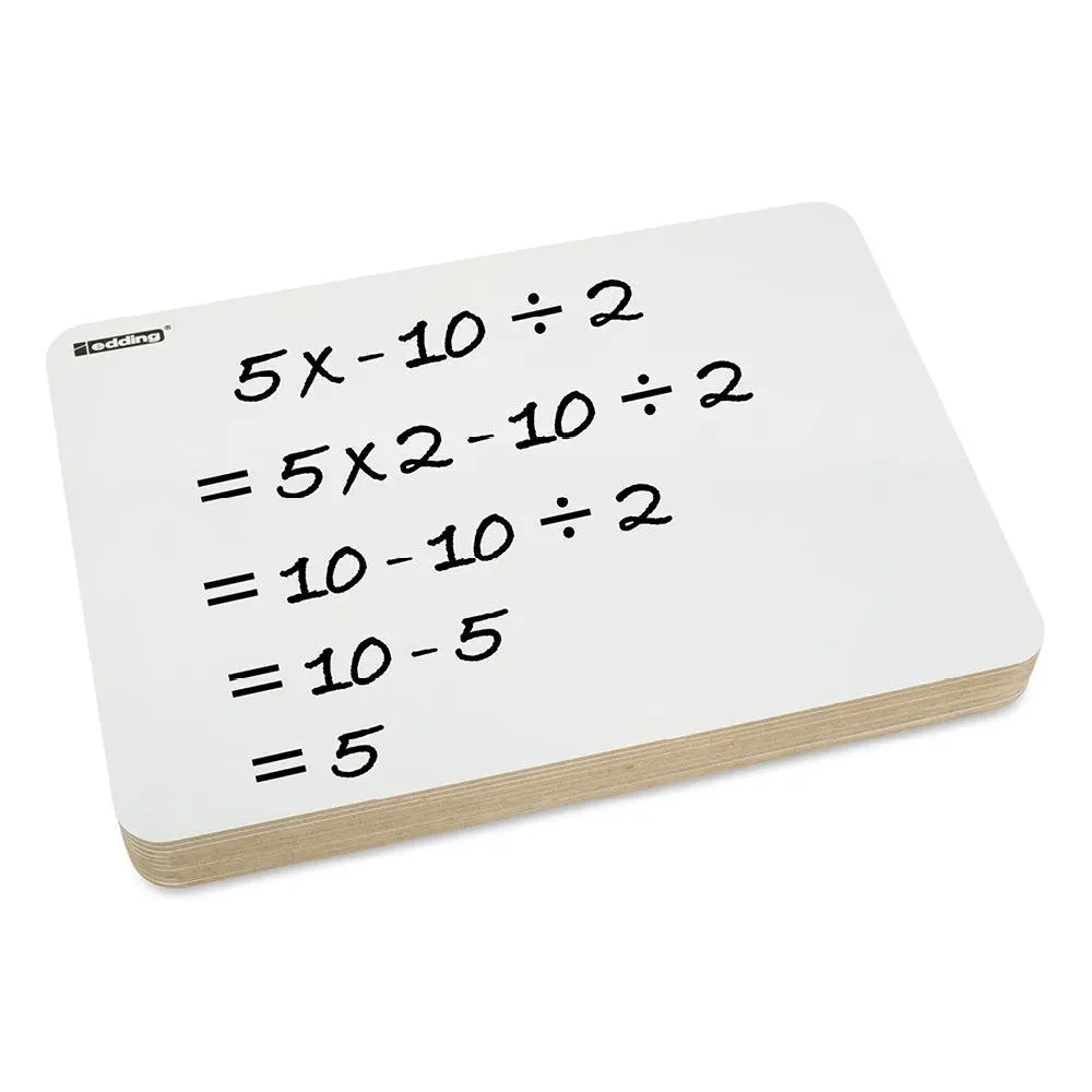 Edding Plain MDF 3.0mm Lapboard and Marker Bundle (40)