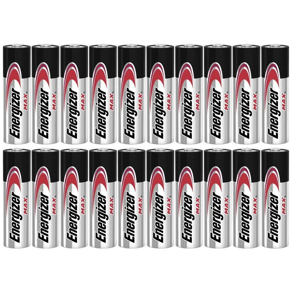 Energizer Max Plus Alkaline AA Battery Pack of 20