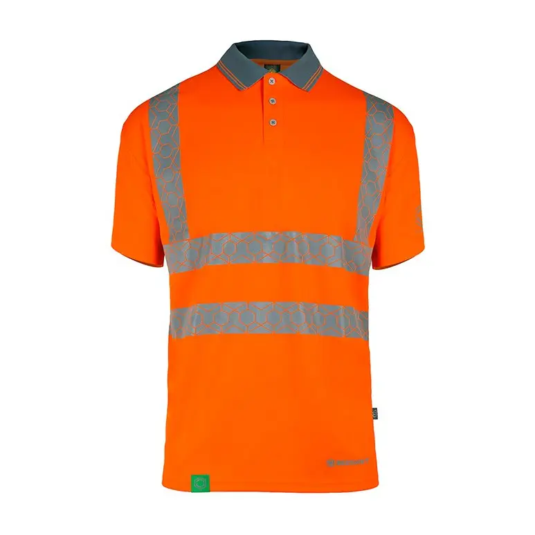 Envirowear Hi-Vis Polo Shirt Short Sleeve Orange Xxl