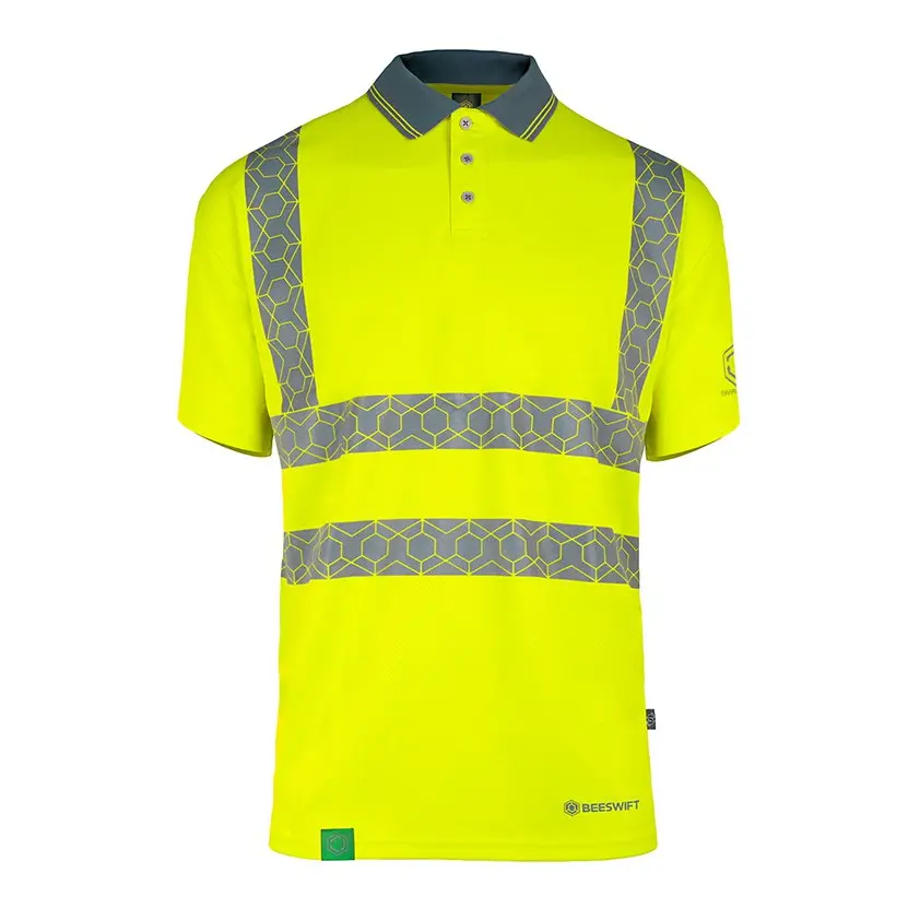 Envirowear Hi-Vis Polo Shirt Short Sleeve Saturn Yellow Xl