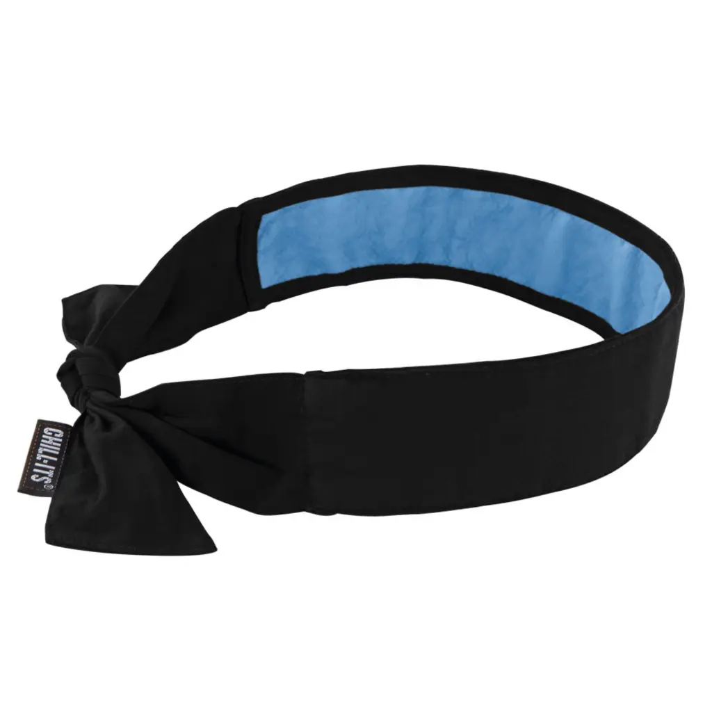 Ergodyne Evaporative Cooling Bandana Black 