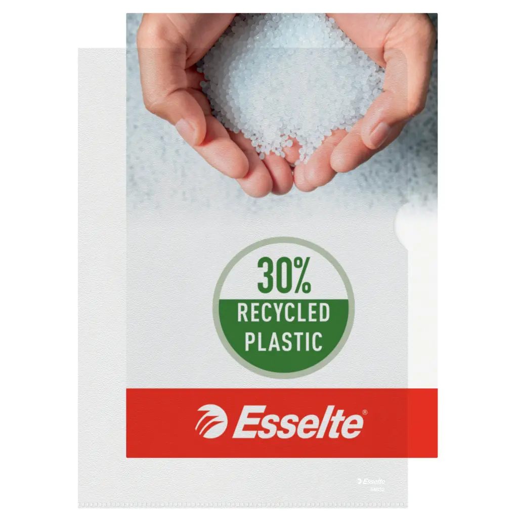 Esselte Quality Folder A4 30% Pre-Consumer Recycled Plastic 115 Micron (100)