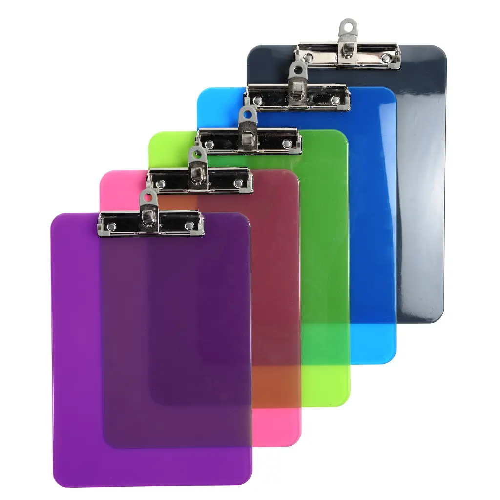Exacompta Iderama PP Clipboards A4 Pack of 10 Assorted