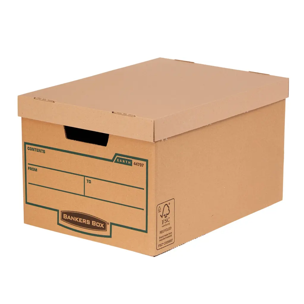 Fellowes Earth Large Storage Box (FSC) Pack of 10 325X260X445mm