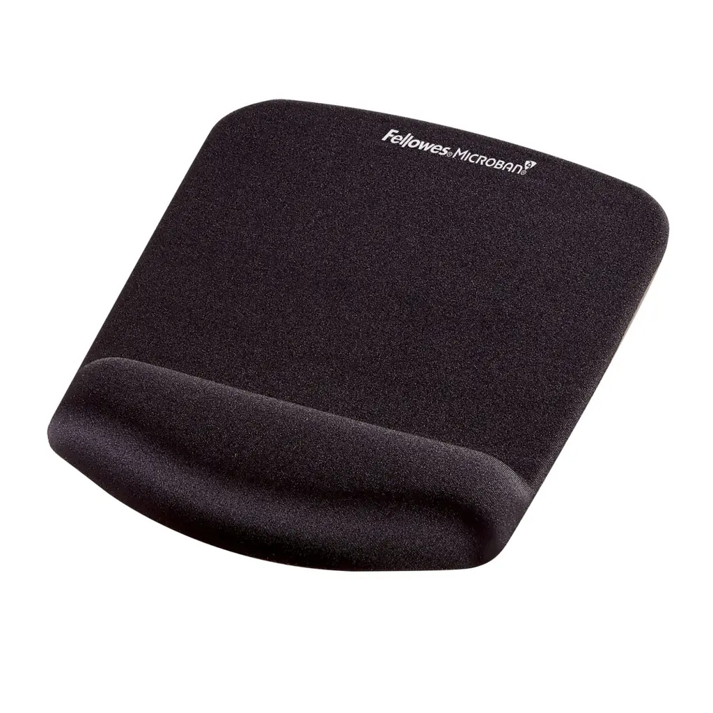 Fellowes Plushtouch Mouse Pad Wrist Support Black