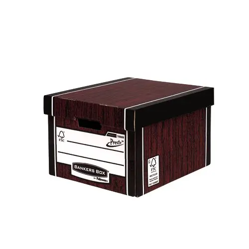 Fellowes Premium Classic Box Woodgrain (FSC) Pack of 10 257x342x400mm