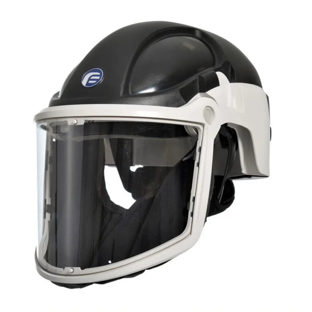 Gentex Pf3000 Hard Hat (Black) Papr Clear Visor P3