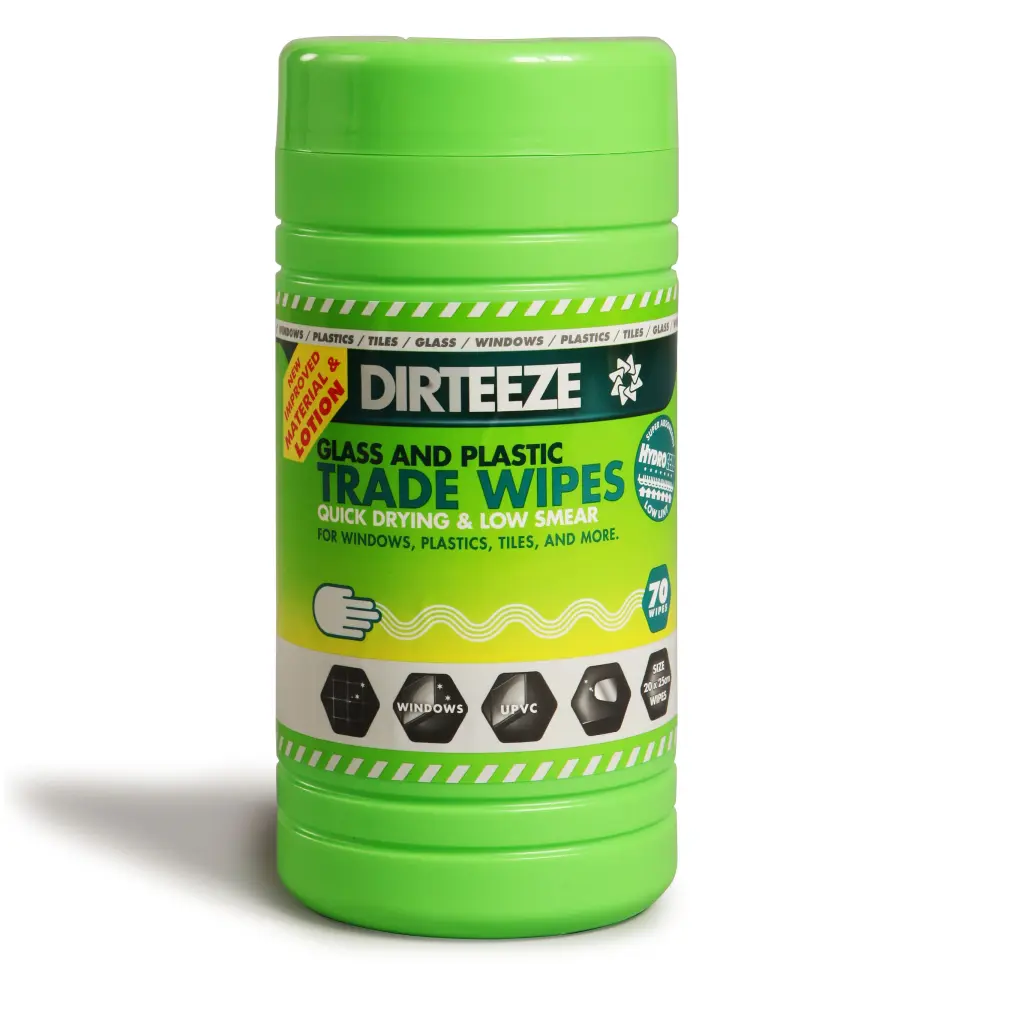 Glass And Plastic Wipes 