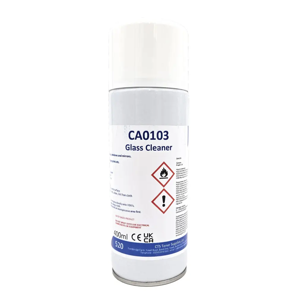 Glass and Mirror Cleaner 400ml Aerosol (12)