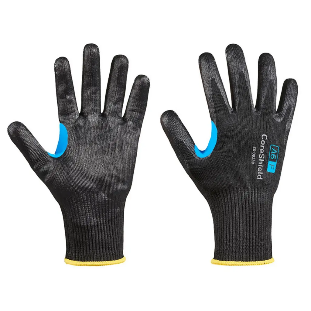 Honeywell Coreshiled Smooth Nitrile Cut F Glove Black 09 (Pair)