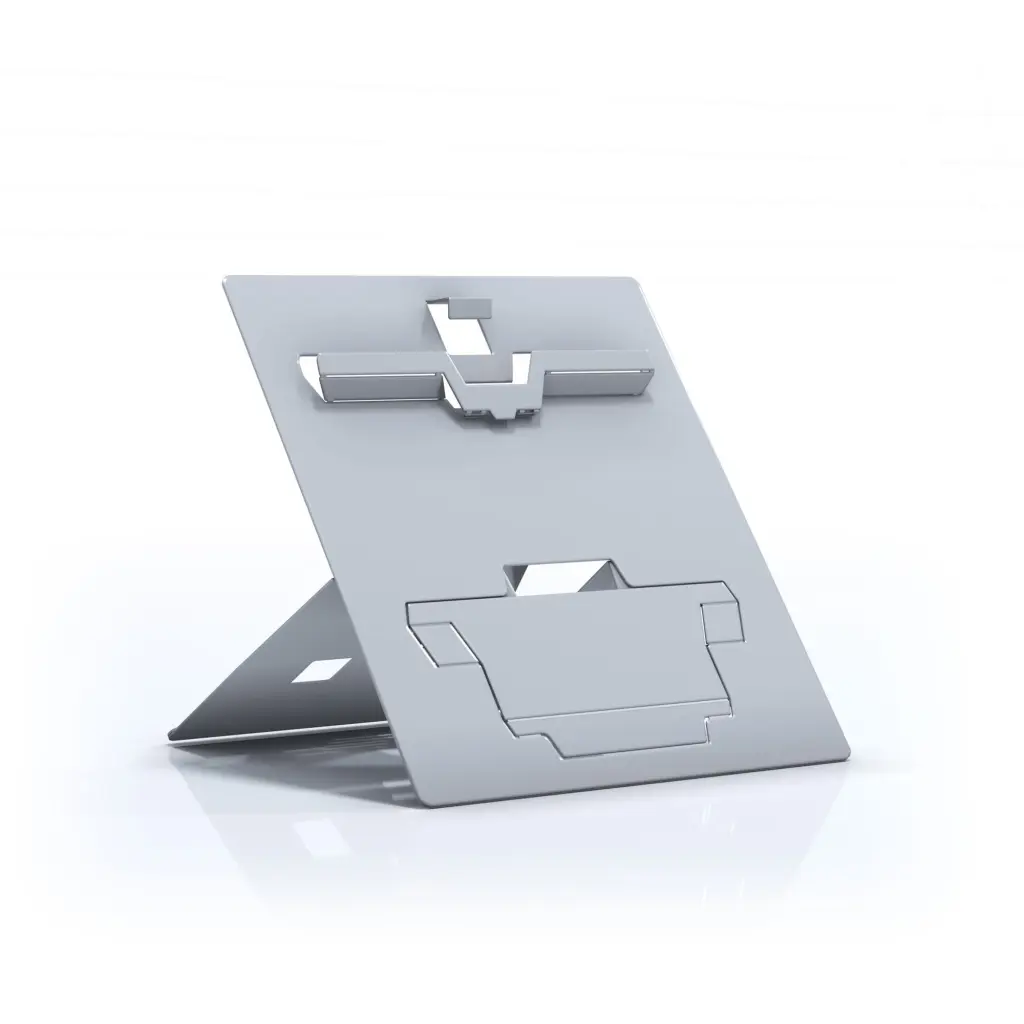 Hybrid Laptop and Tablet Stand for Children - Natural Aluminium