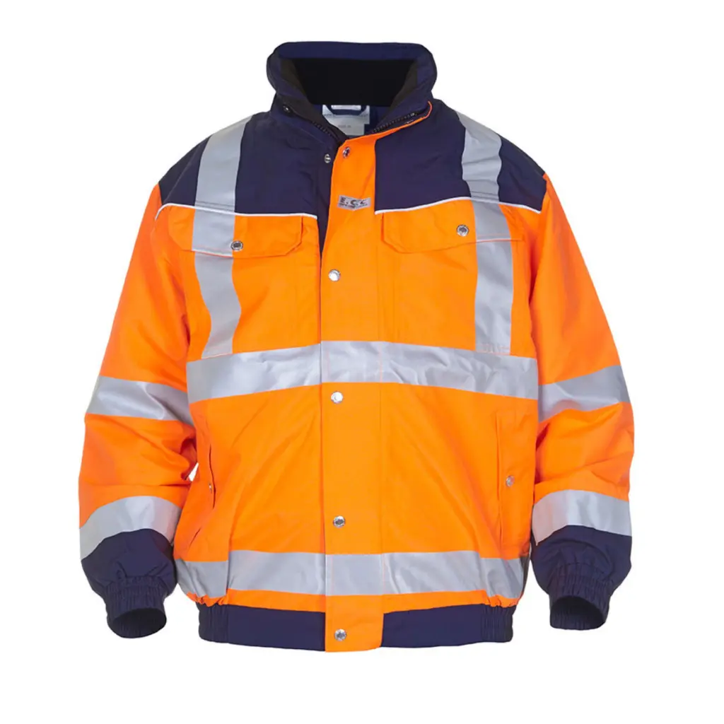 Hydrowear Furth High Visibility Simply No Sweat Pilot Jacket Two Tone Orange / Navy XL