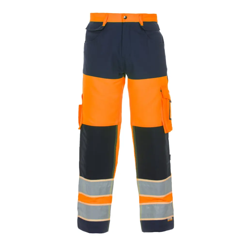 Hydrowear Idstein High Visibility Glow In dark Two Tone Trouser Orange / Navy 38