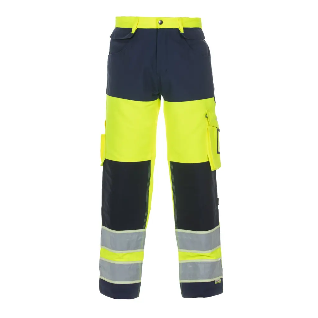 Hydrowear Idstein High Visibility Glow In dark Two Tone Trouser Saturn Yellow / Navy 42