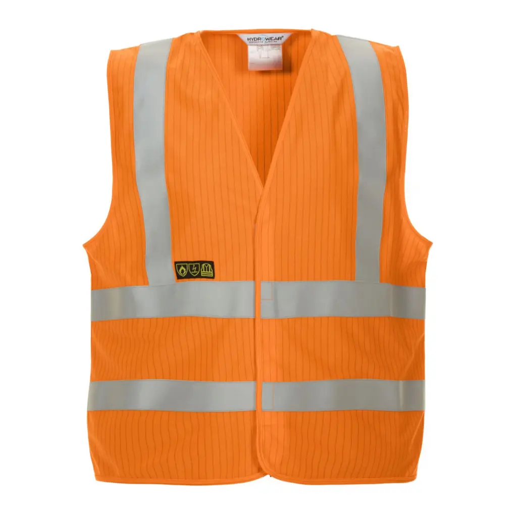Hydrowear Mably High Visibility Flame Retardant Anti-Static Waistcoat Orange Sm