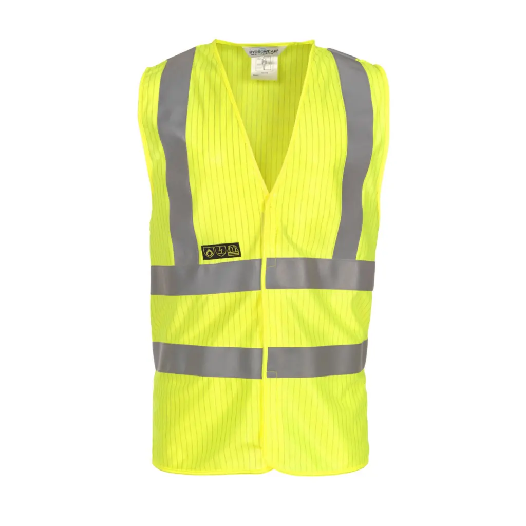 Hydrowear Mably High Visibility Flame Retardant Anti-Static Waistcoat Saturn Yellow LXL
