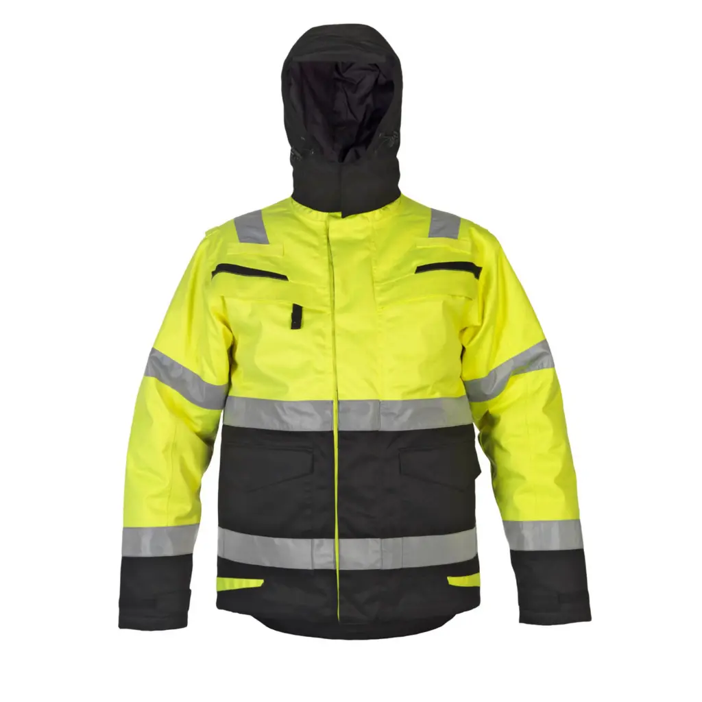Hydrowear Matlock Multi Cvc Waterproof High Visibility Fixed Lining Arc Parka Saturnyellow / Black L