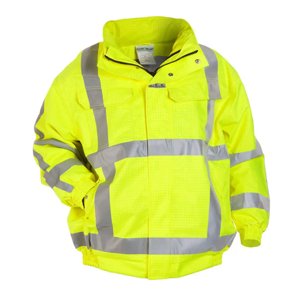 Hydrowear Moers Multi Simply No Sweat Flame Retardant Anti-Static High Visibility Waterproof Pilot Jacket Saturn Yellow M