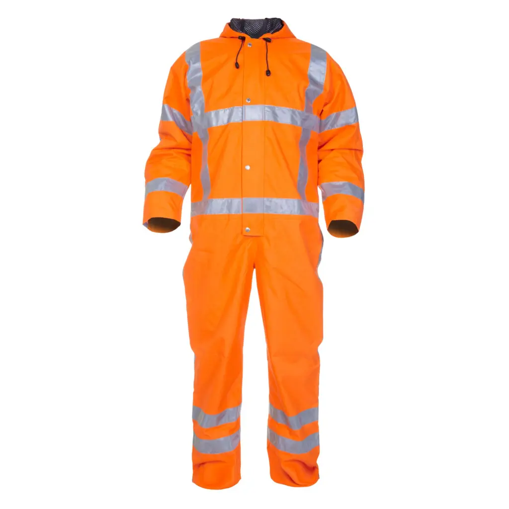 Hydrowear Ureterp Simply No Sweat High Visibility Waterproof Coverall Orange M