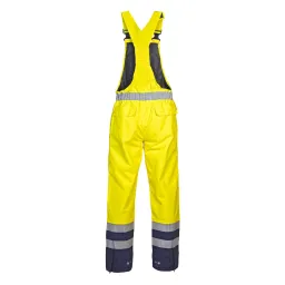 Hydrowear Utting Simply No Sweat High Visibility Waterproof Bib & Brace Saturn Yellow / Navy 4XL