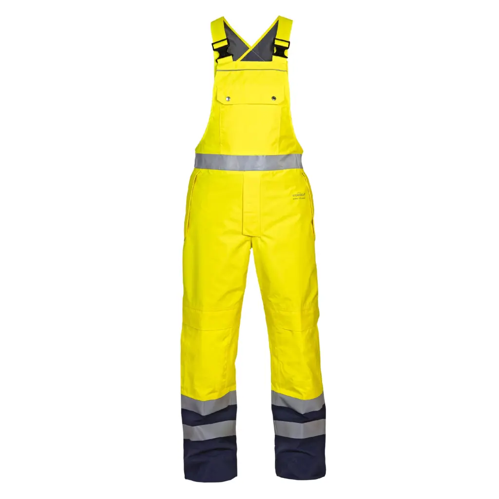 Hydrowear Utting Simply No Sweat High Visibility Waterproof Bib and Brace Saturn Yellow / Navy XL