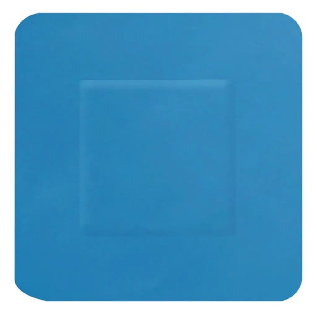 Hygio Detectable Square Plasters 100 Blue  (Box of 100)