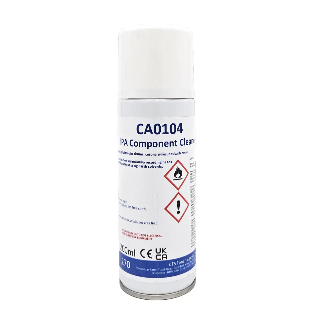 IPA Component Cleaner 200ml Aerosol (1) INCLUDES DIRECTIONAL STRAW INSERT