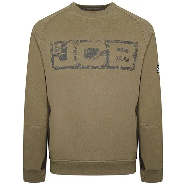 JCB Trade Crew Sweatshirt Olive S