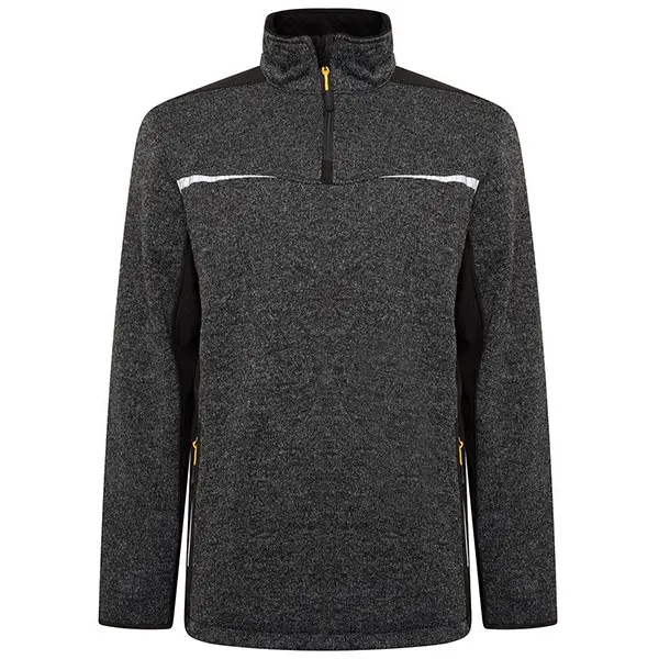 JCB Trade Elmhurst II Grey Quarter Zip Knitted Jumper M