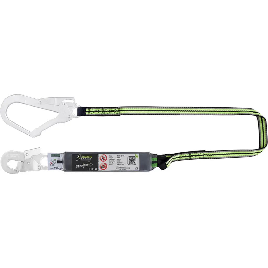 Kratos 1.5Mtr Lanyard + Scaff Hook 