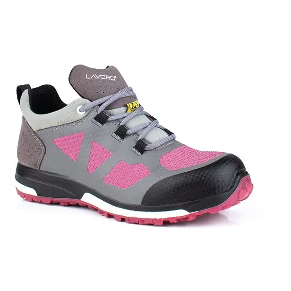 Lavoro Leia Ladies Esd Shoe Grey / Pink 04