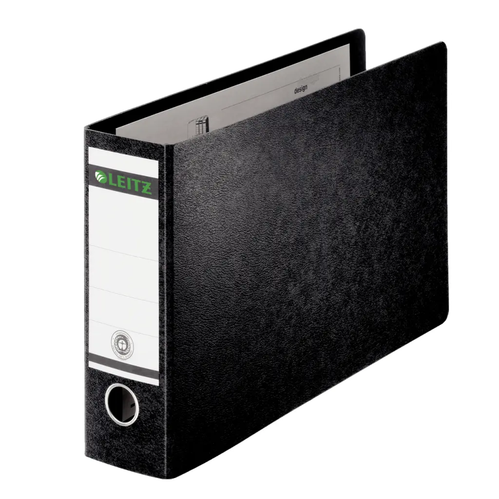 Leitz Hardboard Lever Arch File A3 Landscape Black (2)
