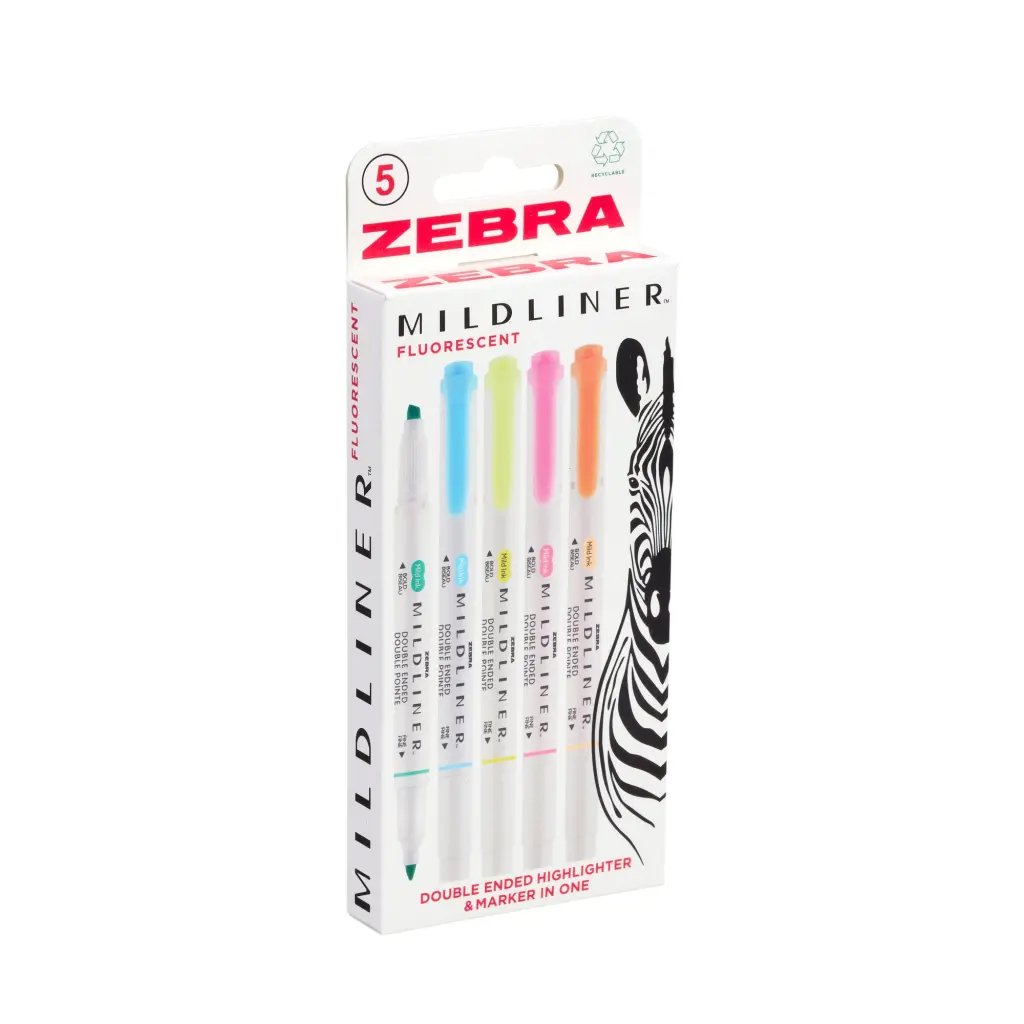 MILDLINER 5 Pack Fluorescent