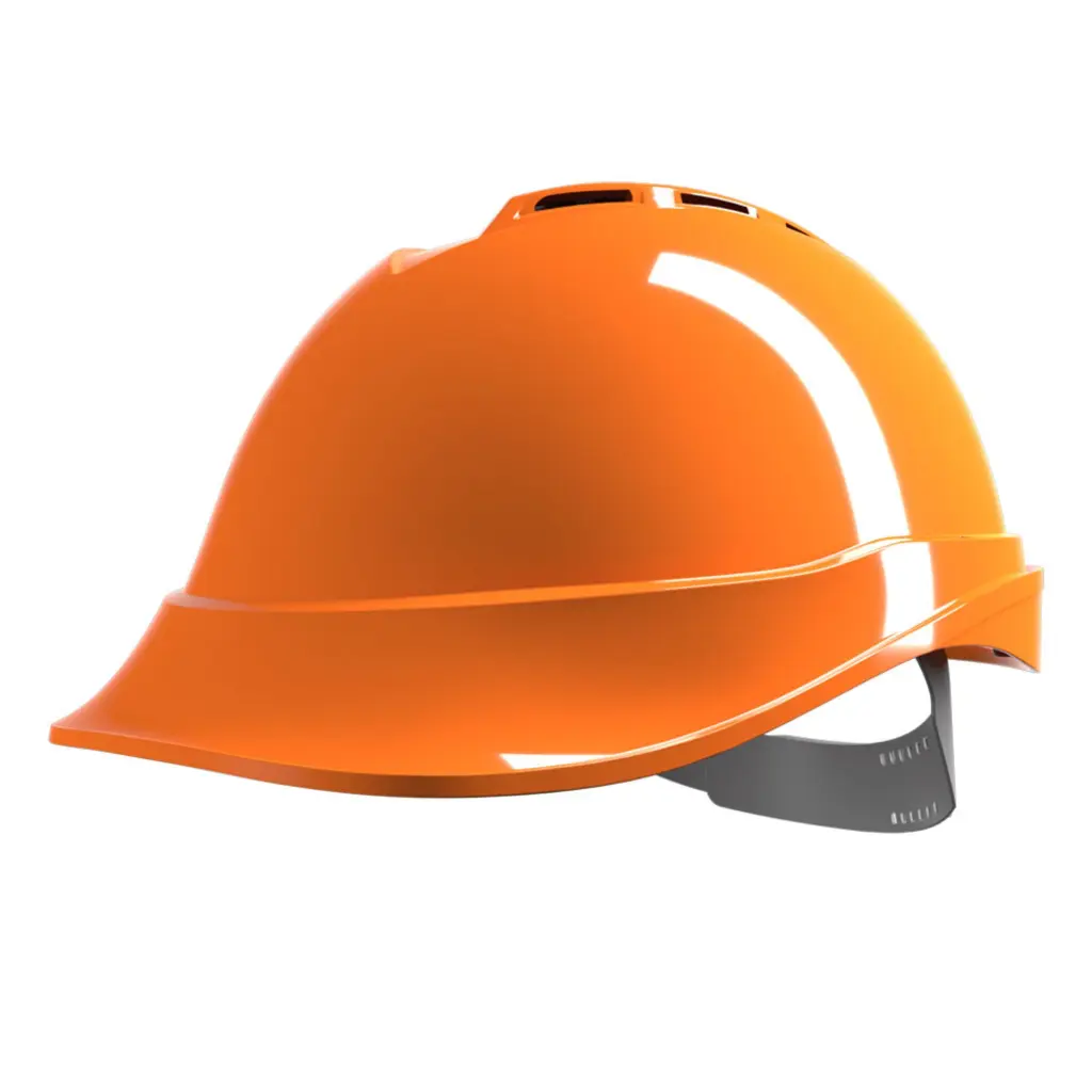 MSA V-Gard 200 Vented Safety Helmet Orange 