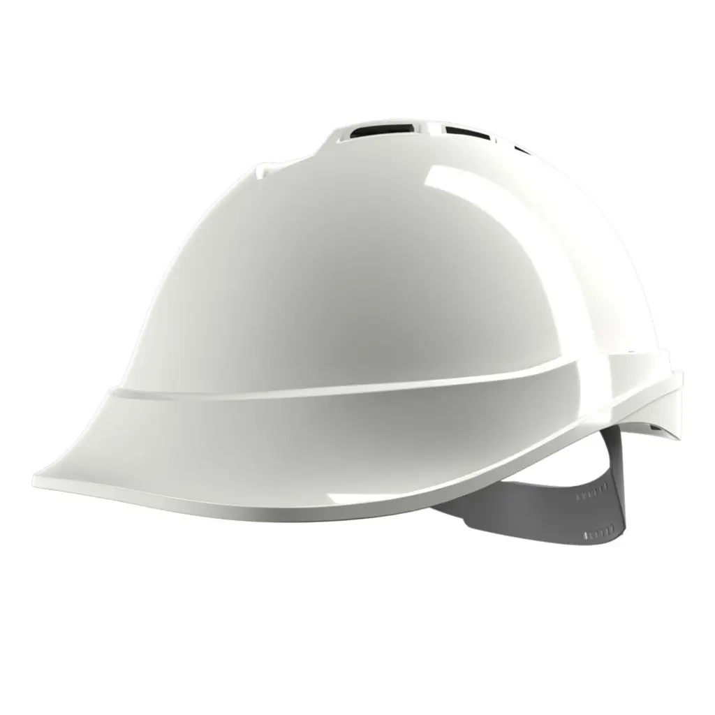 MSA V-Gard 200 Vented Safety Helmet White 