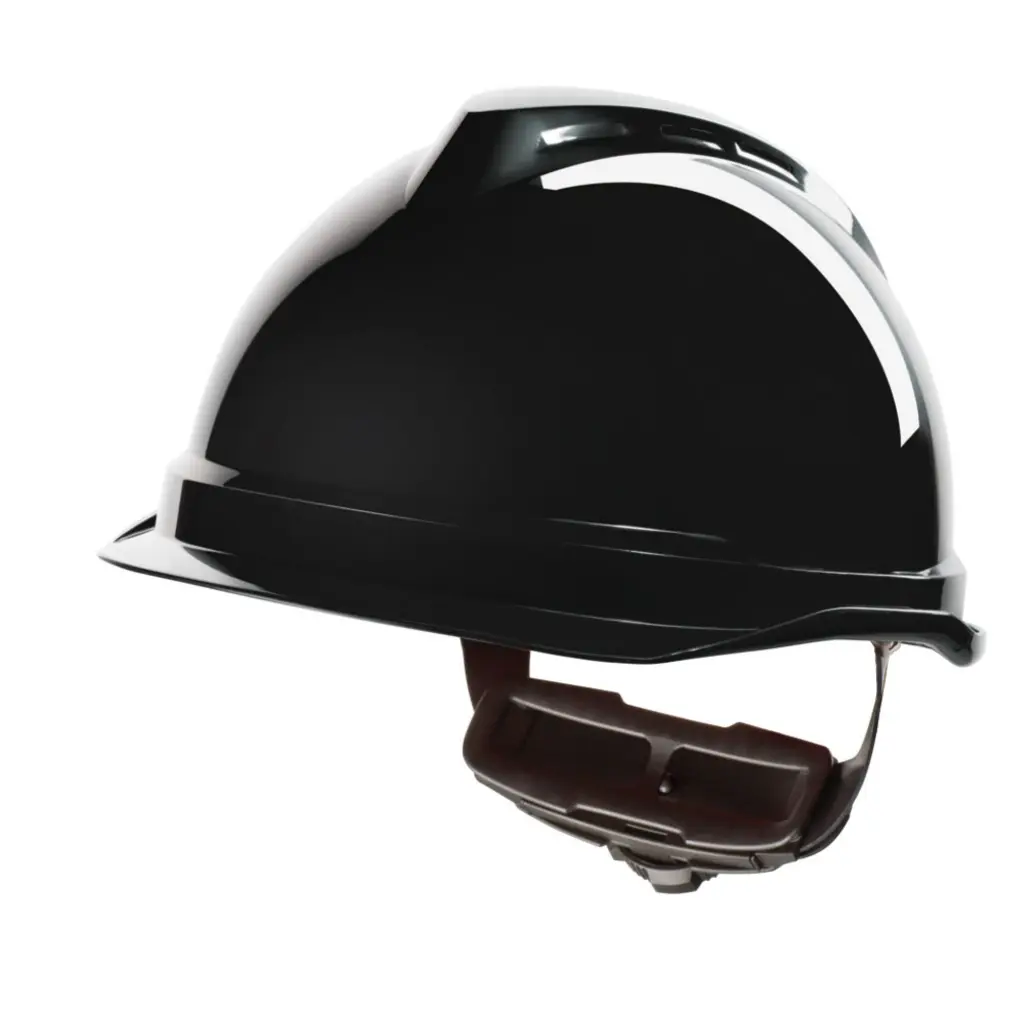 MSA V-Gard 520 Peakless Safety Helmet Black 