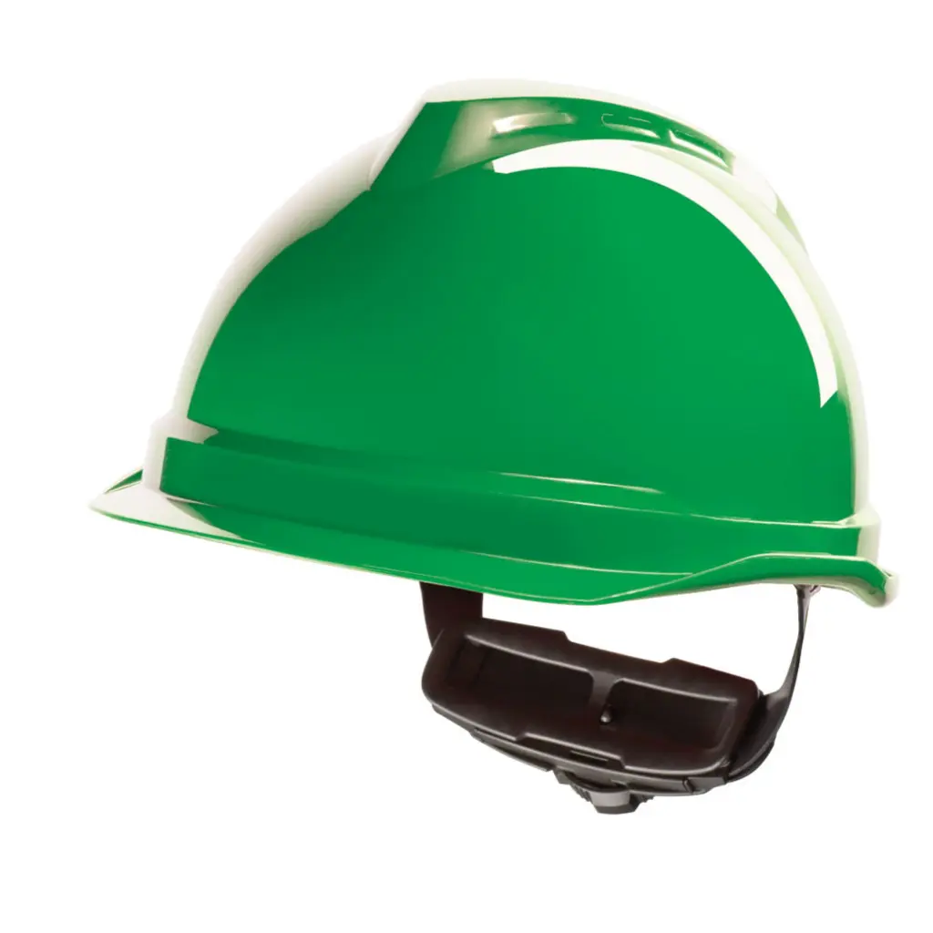 MSA V-Gard 520 Peakless Safety Helmet Green 