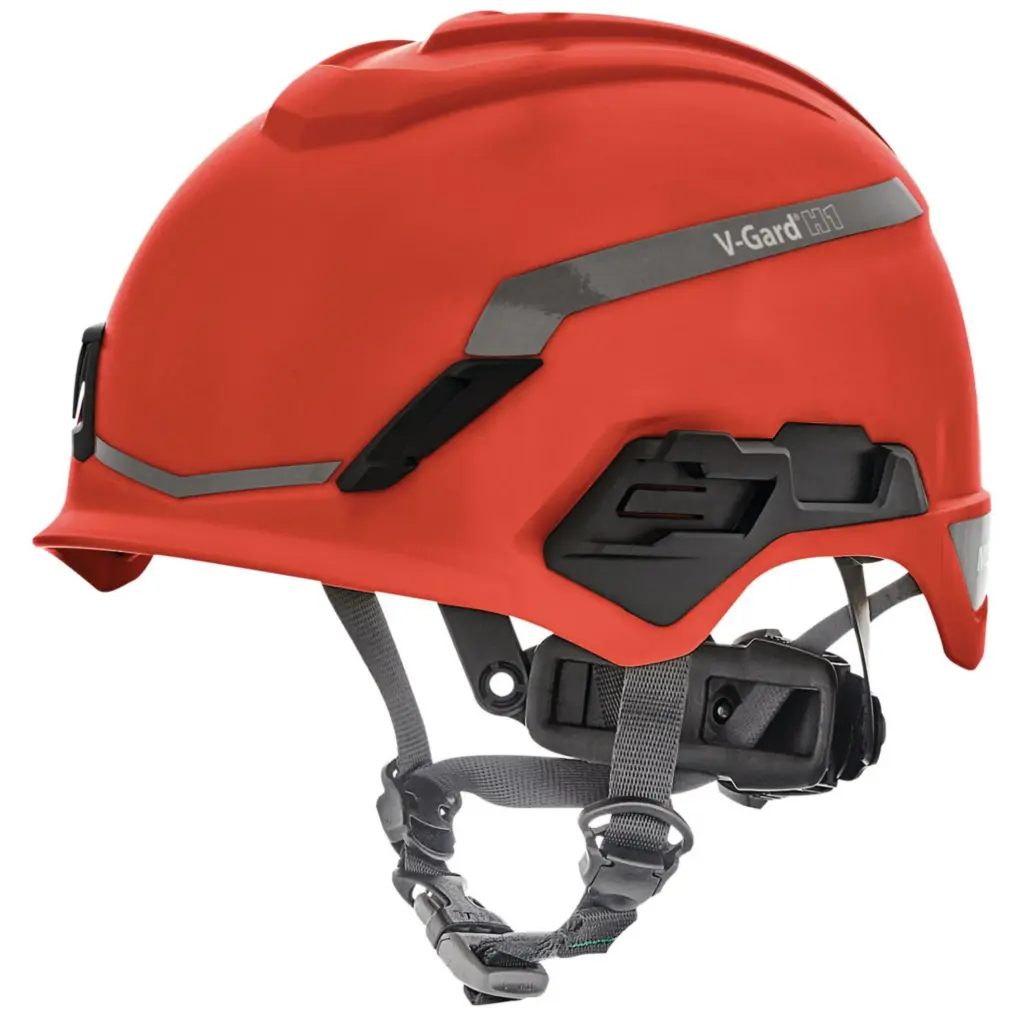 MSA V-Gard H1 Non Vented Helmet Red 