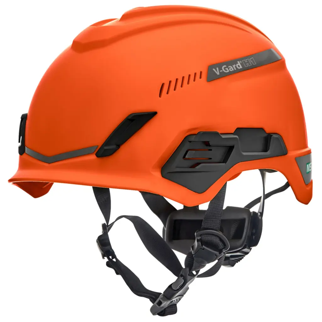 MSA V-Gard H1 Tri-Vented Helmet Orange 